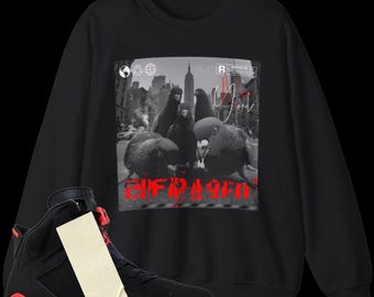 Sweat-shirt assorti Jordan 6 Retro Reverse Infrared Salesman | Basket-ball exécutif Streetwear Power