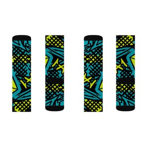 Nike Air Jordan 11 Quantum passende Crew Socken | Elektrik Blau Streetwear Basketball Sammler Geschenk Bild 11