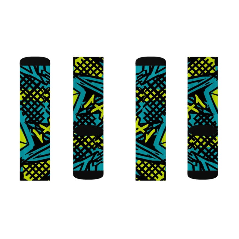 Nike Air Jordan 11 Quantum passende Crew Socken | Elektrik Blau Streetwear Basketball Sammler Geschenk Bild 11