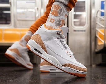 Crew Socks assortis Wmns Jordan 3 Orange Agrumes | Streetwear de basket-ball urbain frais