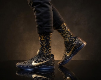 Calcetines Nike Kobe 11 Protro Low Mamba Day a juego / Ropa urbana de baloncesto inspirada en Flyknit