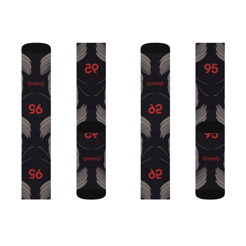 Nike Air Max 95 Greedy/What The Matching Crew-strumpor | Chaotic Collector Streetwear Mashup bild 19