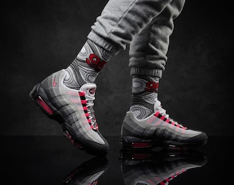Calcetines a juego Air Max 95 Big Bubble Solar Red / Urbanidad explosiva