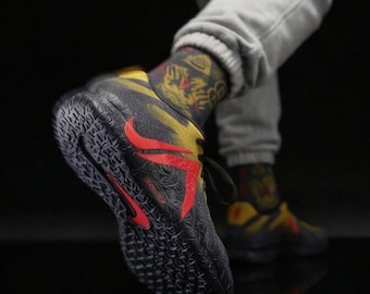 Calcetines Jurassic Park x Nike Ja 3 color antracita / Ropa urbana de baloncesto Prehistoric Predator Memphis