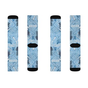 ジョーダン11レトロ コロンビアレジェンドブルー 2024 クルーソックス付き | UNCカロライナブルー ストリートウェア 画像 8