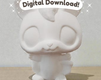 Archivo digital STL de petauro del azúcar de Littlest Pet Shop (LPS) - Cabeza personalizada - Bambu Lab A1