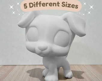 Littlest Pet Shop LPS Russel Terrier - Muñeco con cabeza personalizado - Bambú Lab A1