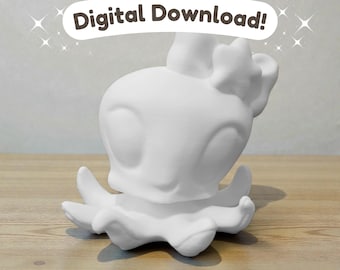 Archivo STL digital de pulpo de Littlest Pet Shop (LPS) - Figura de cabeza personalizada - Bambu Lab A1