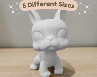 Littlest Pet Shop LPS Bulldog Francés - Cabeza articulada personalizada - Bambu Lab A1