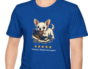 Camiseta con estampado de chihuahua: algodón suave para amantes de las mascotas, reseña de 5 estrellas