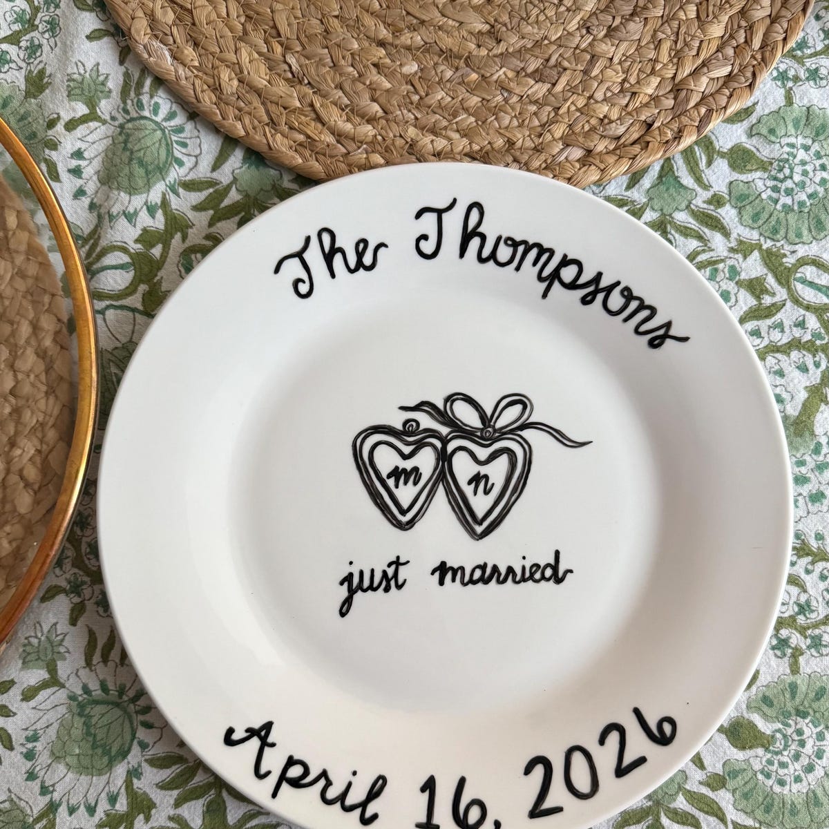 Personalized Wedding Cake Plate - Etsy