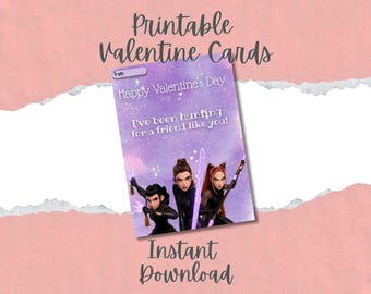 Printable K-Pop Valentine Cards for Kids |  Classroom Valentines | Instant Download | Kpop Kids Valentine Exchange | Huntrix | Saja Boys