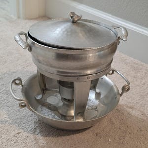 Everlast Forged Aluminum Chafing Dish Set 4 Piece 10" Vintage Buffet Server