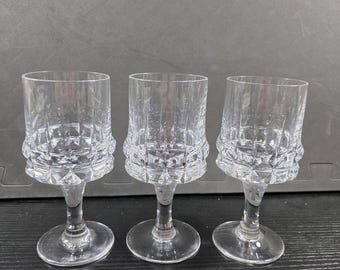 Conjunto de 3 taças de vinho Rosenthal Holdfast em cristal de chumbo alemão, 16,5 cm (6,5")
