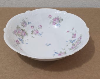 Schumann Arzberg Bavaria Germany Rosa Moosrose Vintage Porzellanschale 8"
