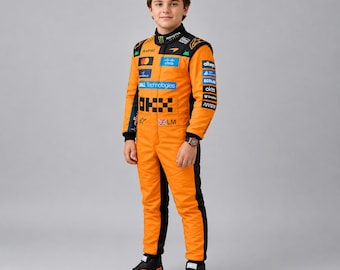 Racepak voor kinderen – Op maat gemaakt kartkostuum, Lando, Oscar