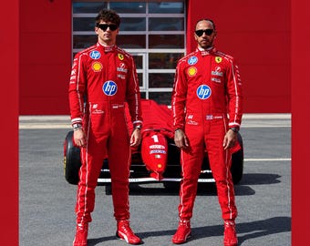 Monza GP Racepak – Op maat gemaakt kartkostuum, Lewis Hamilton, Charles Leclerc