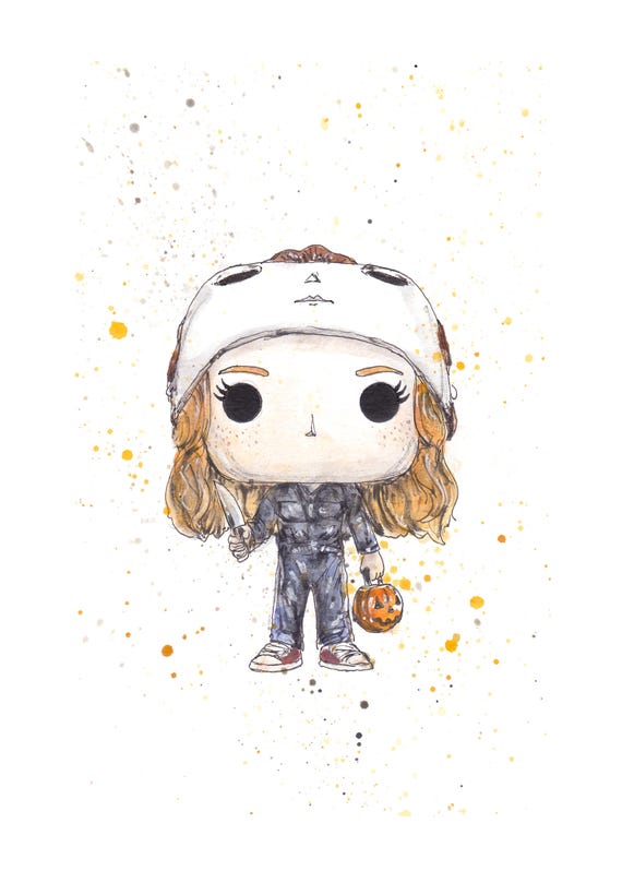 Stranger Things Halloween Max Pop 5x7 Signed Art Print Etsy