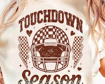 Retro Football PNG: Game Day Sublimation Design (Digital Download