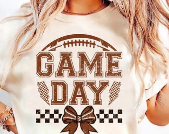 Game Day PNG: sublimatieontwerp voetbalseizoen (digitale download)