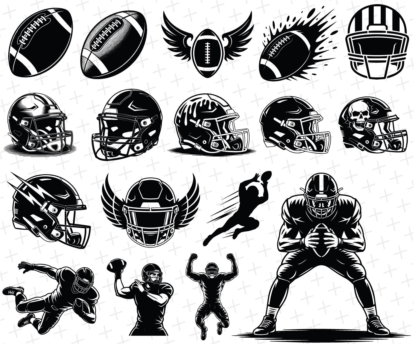 Football Svg Basic Football SVG Bundle: Sports Designs (digital Download) - Etsy