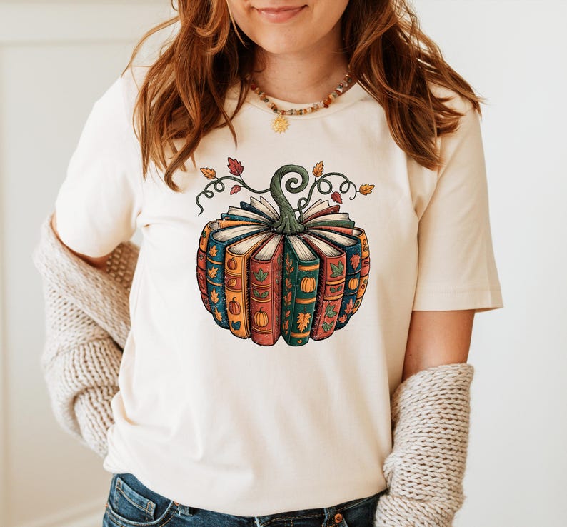 Fall Book Pumpkin png, Retro Fall Pumpkin Sublimation, Book Lover png, Retro Halloween Pumpkin Reading png, Digital Download