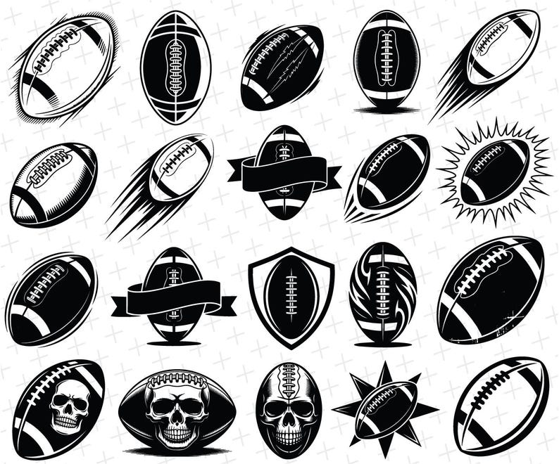 Football Svg Basic Football SVG Bundle: Sports Designs (digital Download) - Etsy