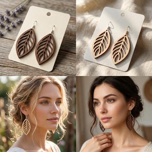Boho Earring svg Bundle, 200 Boho Earring Laser cut Wooden file, Jewelry svg, cricut cut file, Digital Download image 7