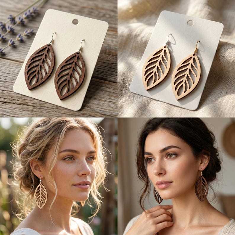 Boho Earring svg Bundle, 200 Boho Earring Laser cut Wooden file, Jewelry svg, cricut cut file, Digital Download image 7
