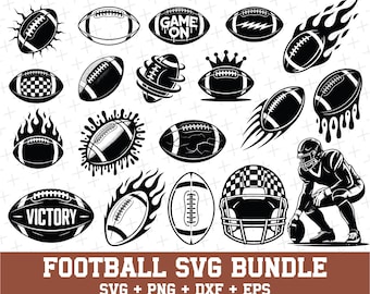 Pacote SVG de futebol: designs esportivos (download digital)