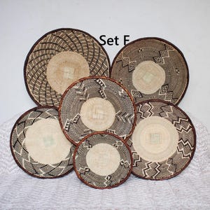 Handwoven Hanging Wall Baskets – African Basket Wall Art for Boho & Modern Homes