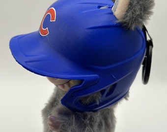 Chicago Cubs 3D Printed Baseball Batting Helmet – MLB Plush Pendant Doll Accessory