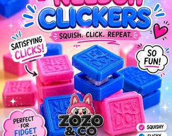Inspirado en el juguete Needoh Clicker / Fidget Toy