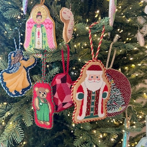 Needlepoint Finishing | Irregular or Oval Shape Cookie Style Ornament