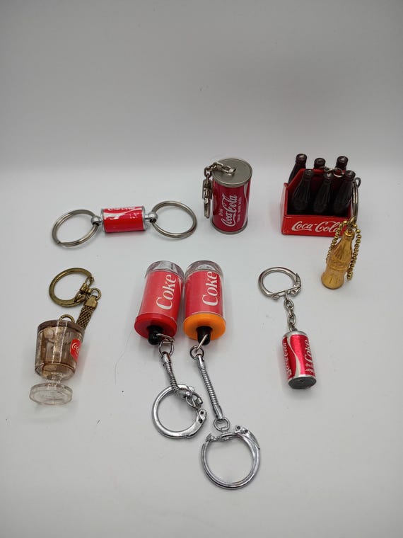 Coca-Cola Keyrings 1970s-1980s - Collectible - Gem