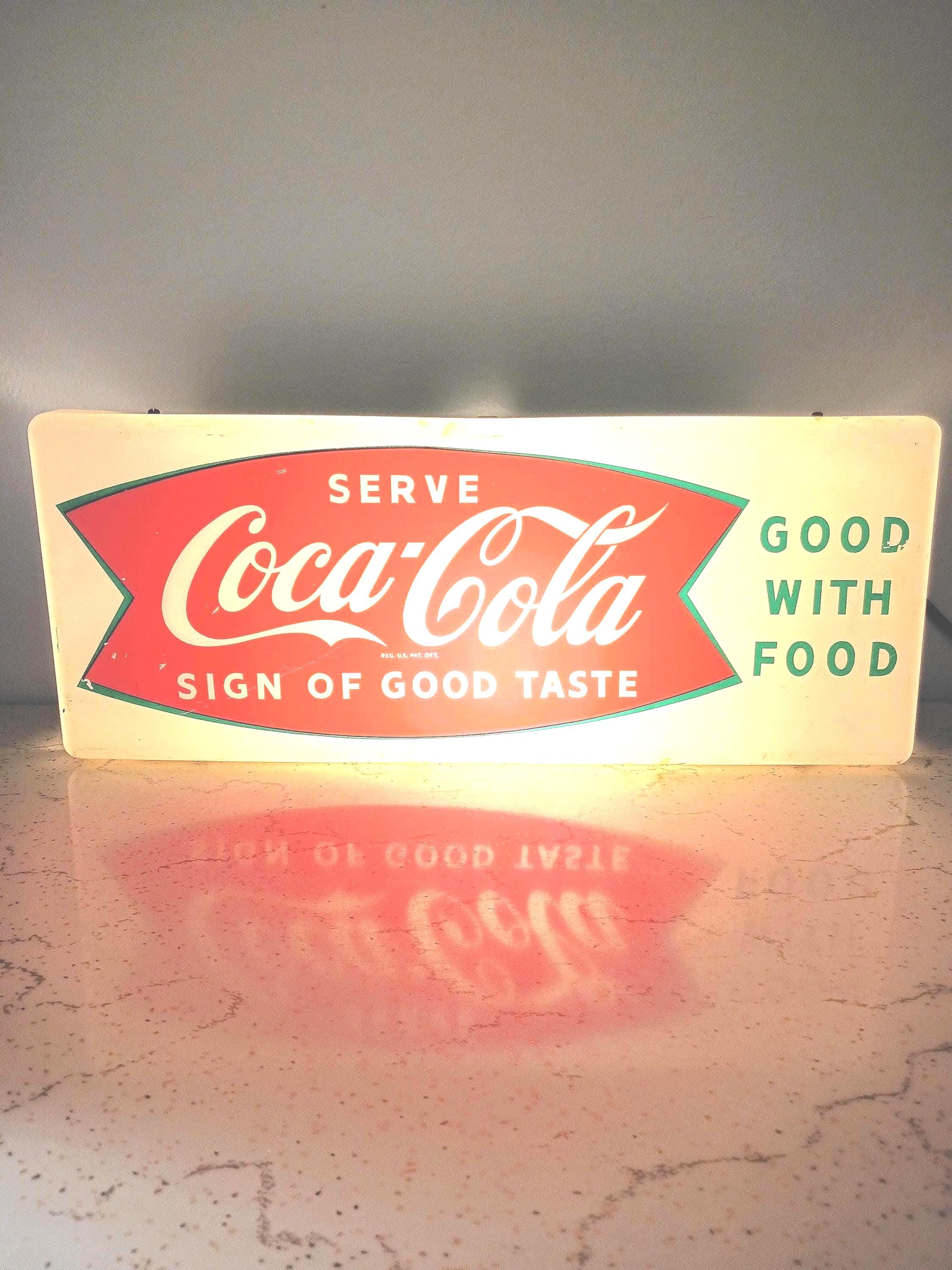 Vintage Lighted Coke Signs - Etsy