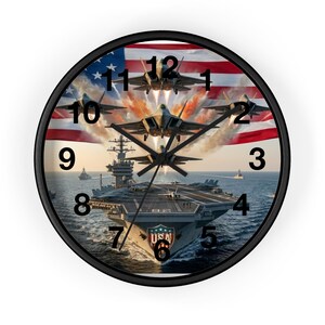 American Military Might Wall Clock (Three color)