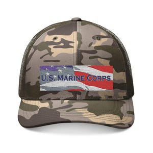 Camouflage Trucker Hat &quot;U.S. Marine Corps&quot;