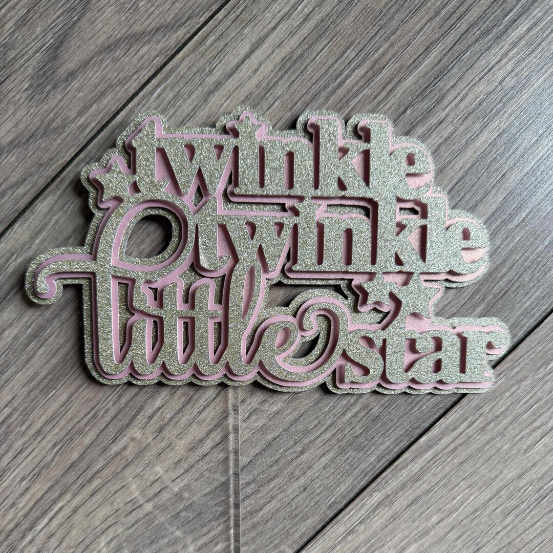 Twinkle Twinkle Little Star Cake Topper - Etsy
