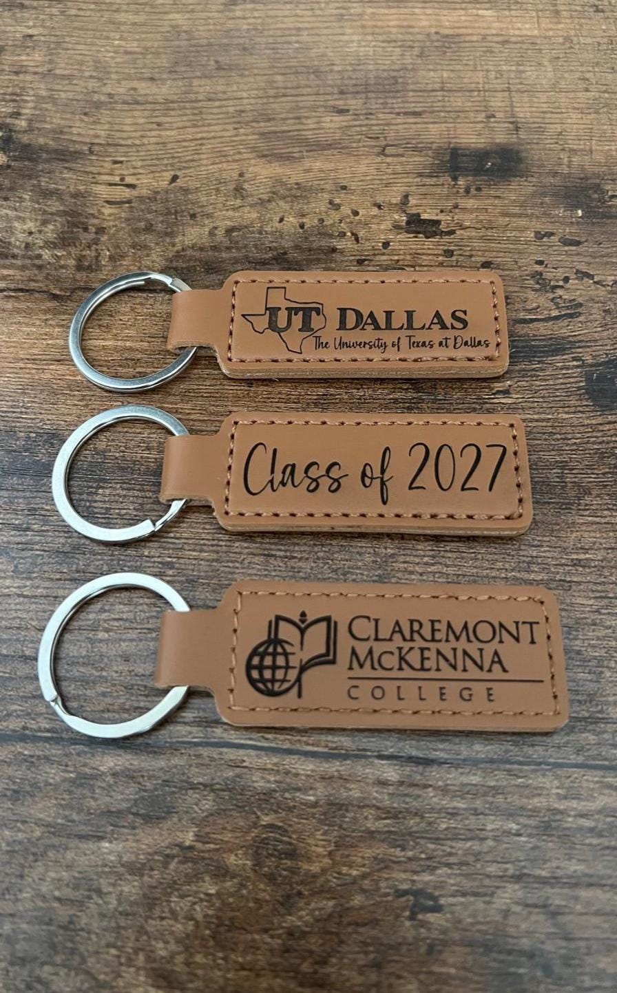 Custom University Logo Keychain Personalized College Logo Keyring Group ...