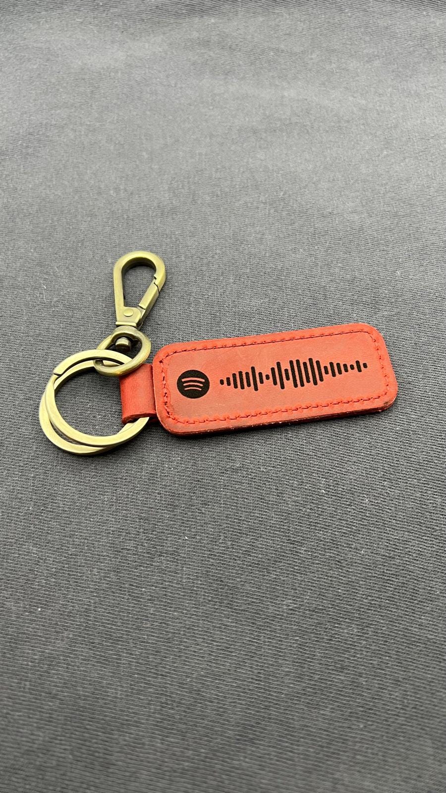 Custom Playlist Barcode Keychain Scannable Song Keyring Personalized ...