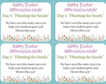 Teacher Appreciation Week Gift Tags