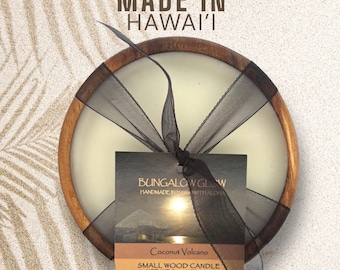 GEMAAKT IN HAWAII, Coconut Volcano Soy Poi Bowl Candle