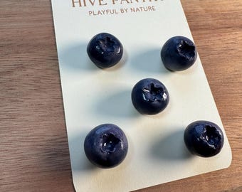 Blueberry Cluster Magnets| Hand sculpted magnets