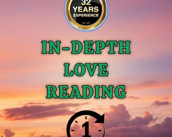 In-Depth, Love Reading, Tarot Insight, Medium Reading, Same Hour, Same Day Delivery