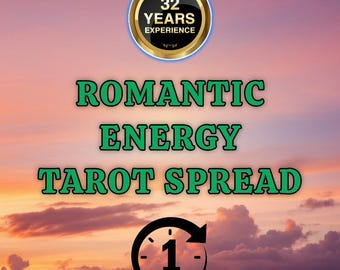 Romantic energy tarot spread, psychic love reading, relationship & soulmate guidance, future love tarot reading with psychic insights