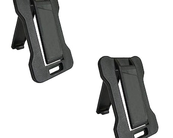 Seatbelt Adjuster / Adjustment Clip - Black - 2 Pack