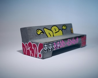 Banco de calle - Hormigón fundido a mano y sellado