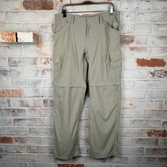 The North Face, Classic The North Face Convertible Zip-Off Hiking Pants Women's 10 Khaki Cargo