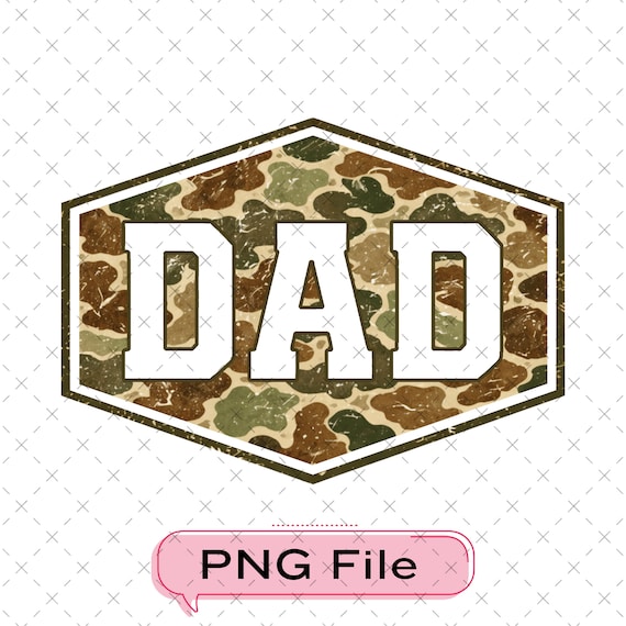 Camouflage Dad Png, Retro Varsity Dad Design, Duck Camo Dad Shirt Png, Classic Dad Graphic, Father’s Day Gifts Digital Download
